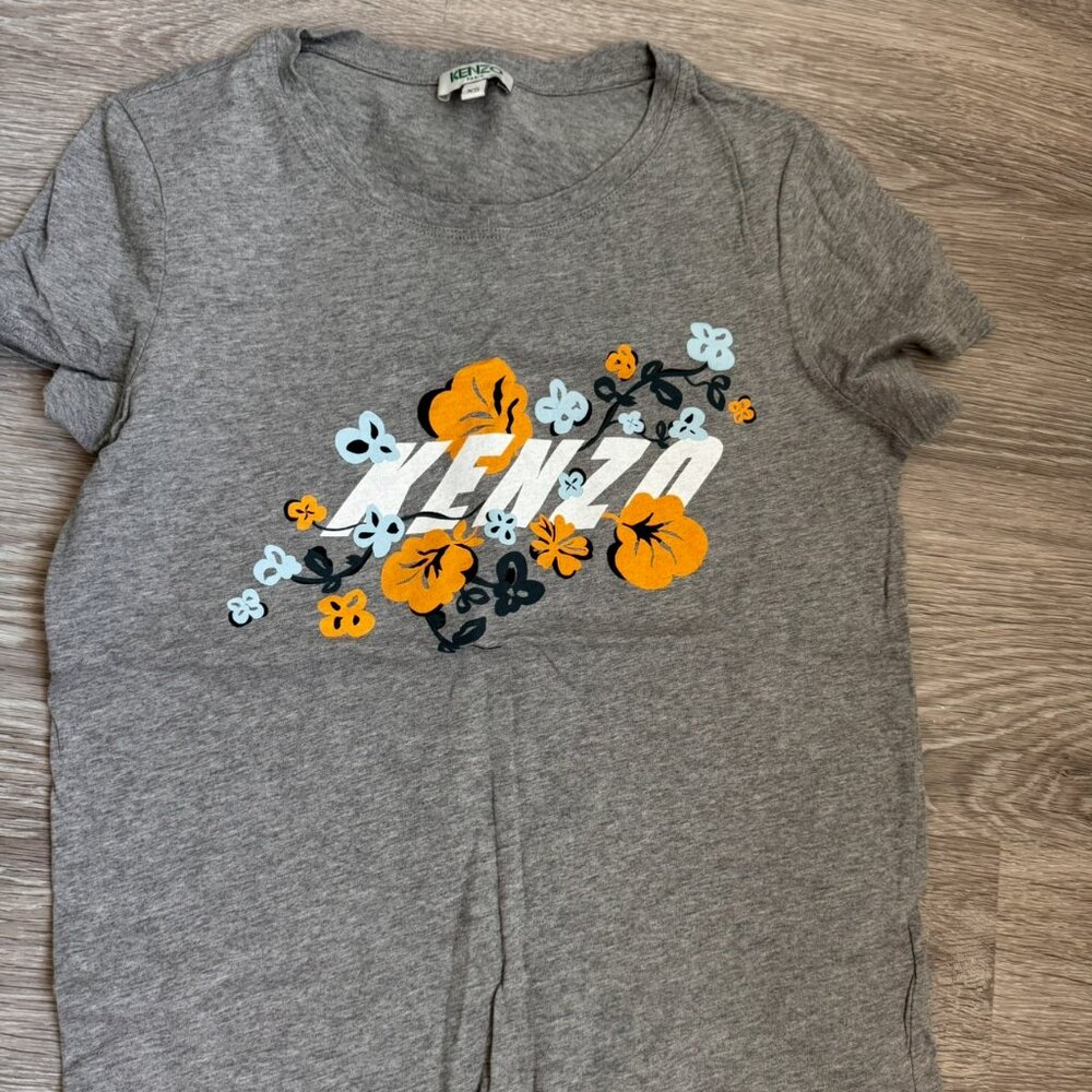 Kenzo Paris Floral Graphic T-Shirt – Excellent Condition